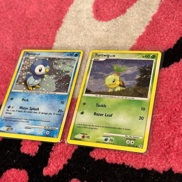 Piplup 93 & Turtwig 103 – Pokémon TCG Diamond & Pearl – Holo Bundle  As Pictured - Picture 2 of 5